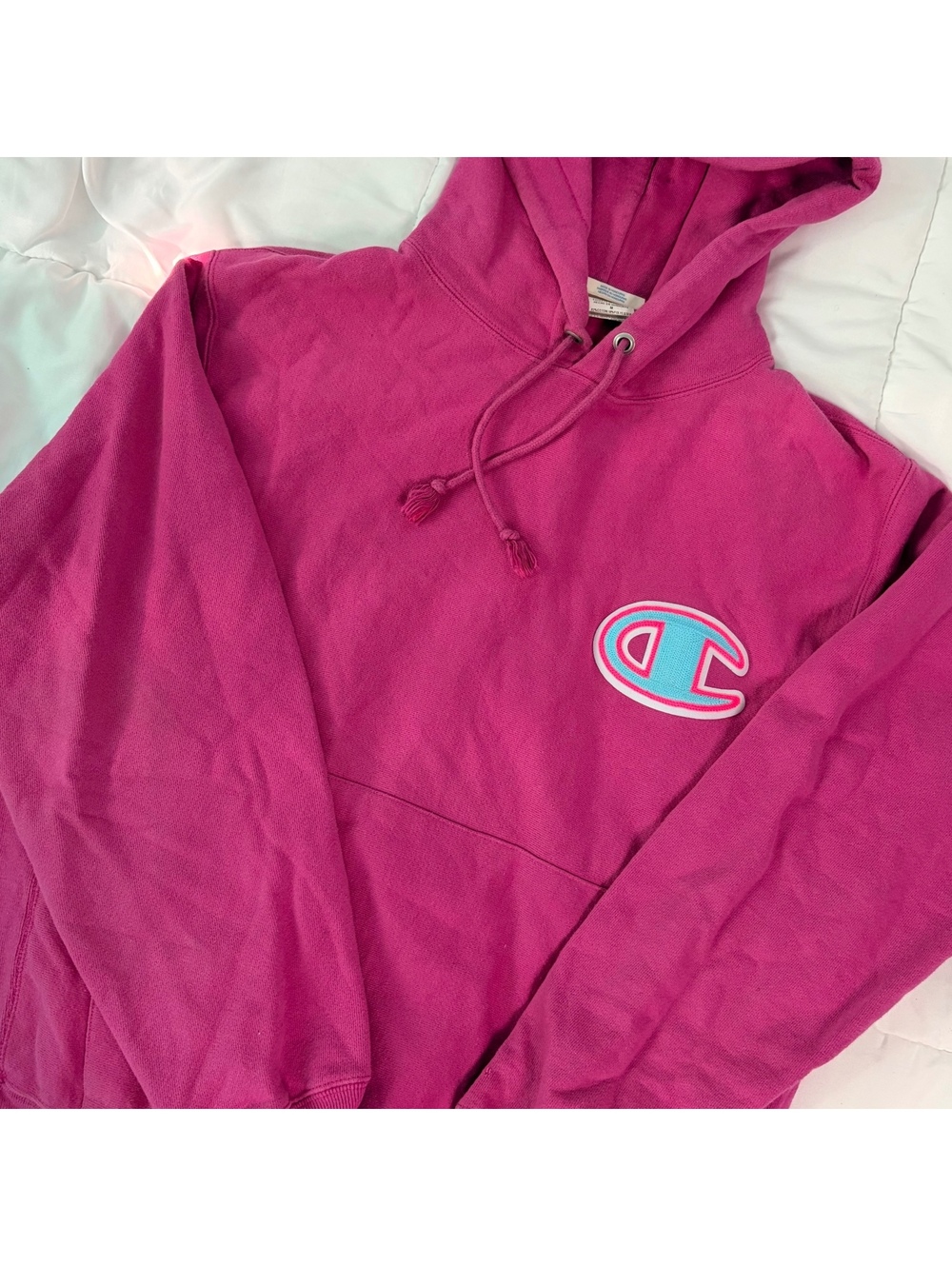 Medium Pink & blue champion sweatshirt hoodie medium